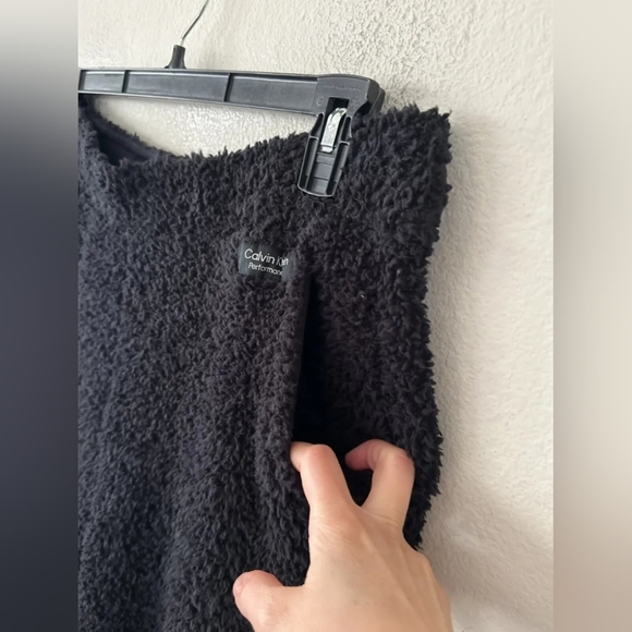 Calvin Klein Performance Shaggy Sherpa Pull On Joggers-M - Picture 5 of 7